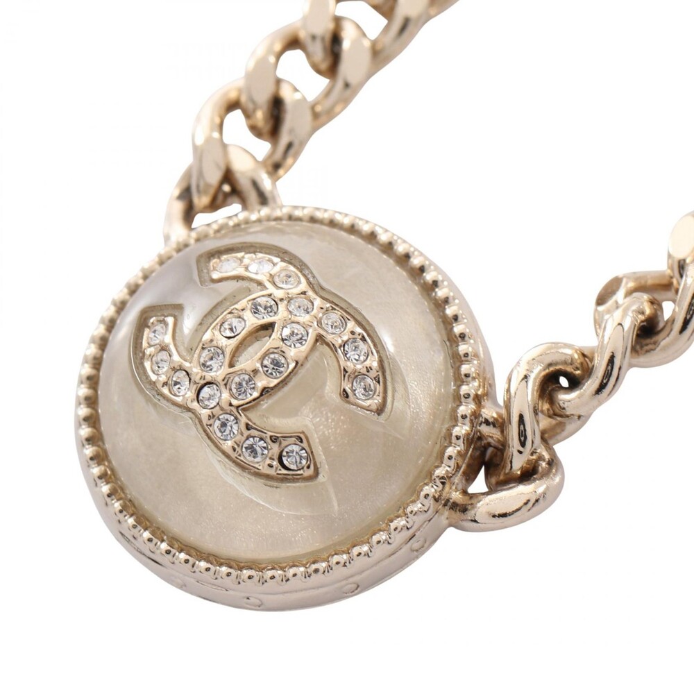 Chanel Coco Mark Circle Necklace Gold #277491C85B
